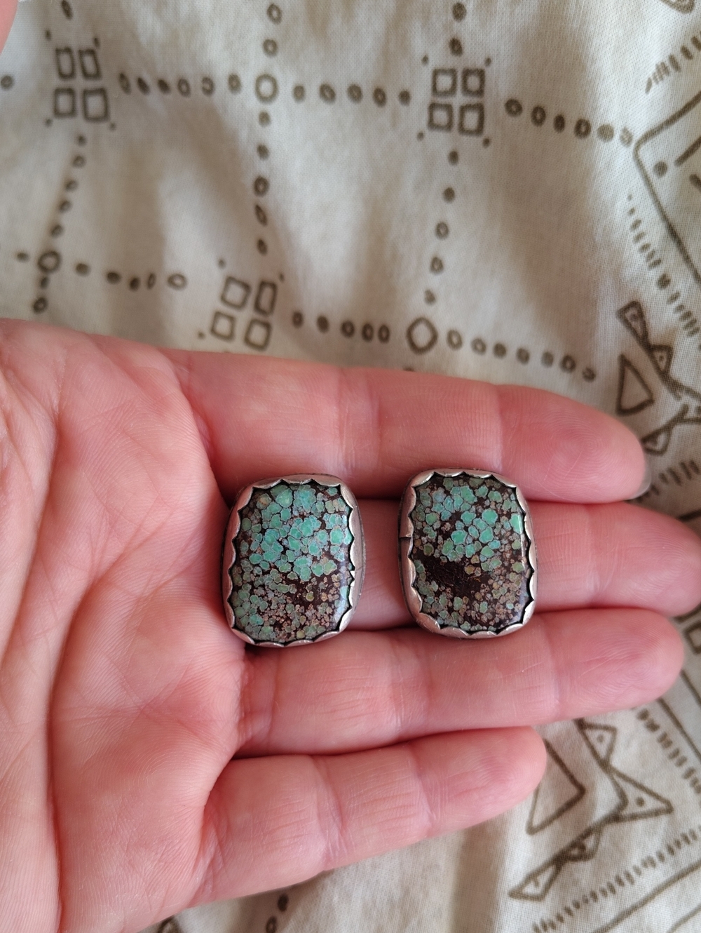 The Roaming Buffalo Turquoise Earrings